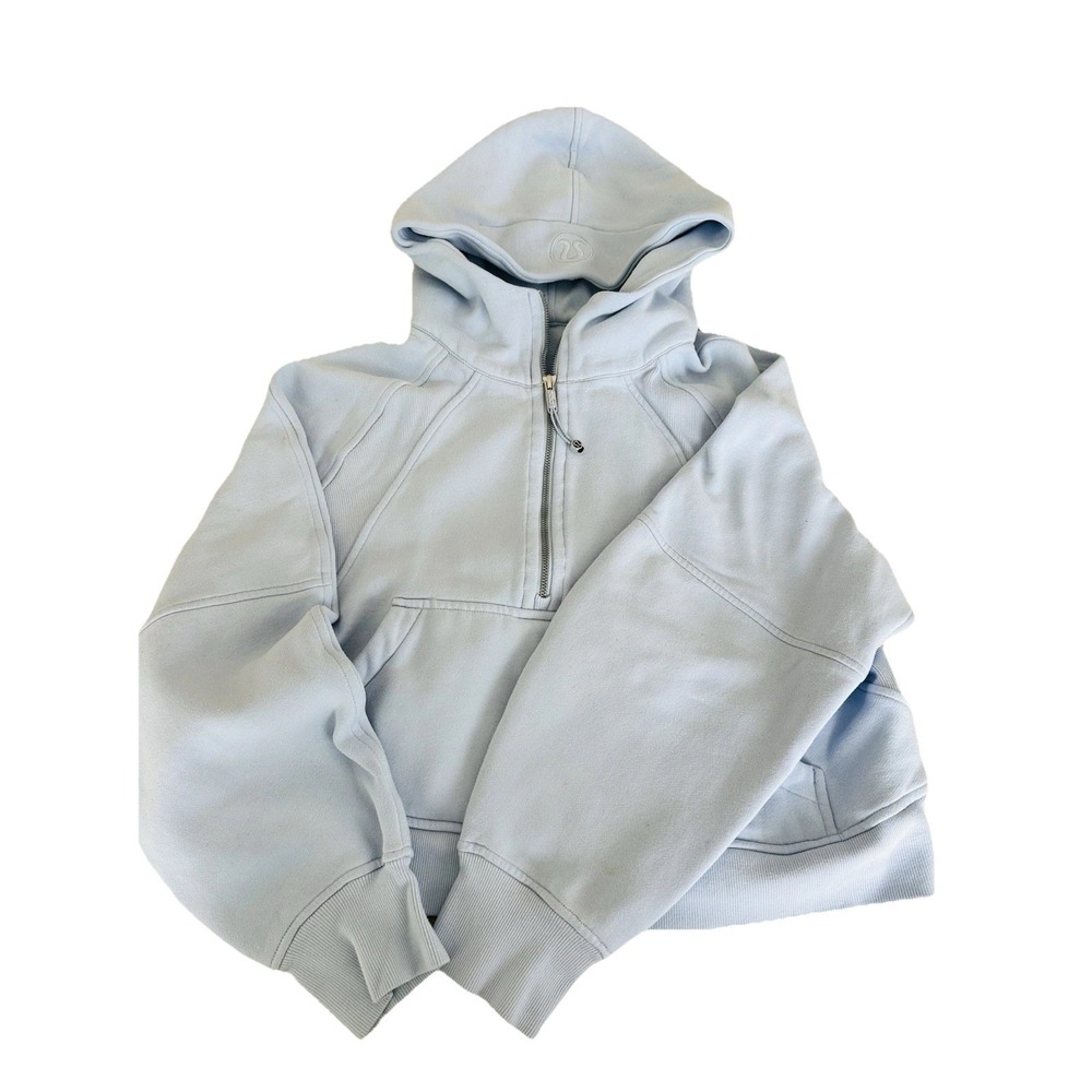 LULULEMON Scuba Oversized Half-Zip Hoodie Light Blue Size M/L